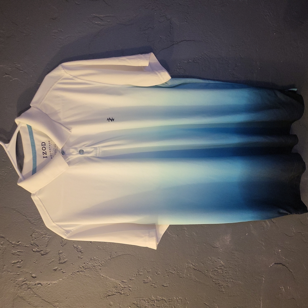 IZOD XL white & blue